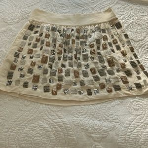 Beautiful Club Monaco Silk Beaded skirt